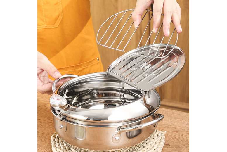 Sensual Sale Co Deep Fryer Pot With Temperature Control   Wowcher