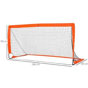 Mhstar Uk Ltd Homcom Tetoron Meshoutdoor Football Goal - Orange   Wowcher