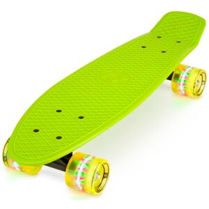 Wilton Bradley t/a Bestway Xootz Kids Cruiser Skateboard W/ Led Wheels - 3 Colours - Green   Wowcher