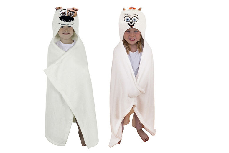 Linen Ideas Ltd T/A Bubble Bedding The Secret Life of Pets Hooded Cuddle Blanket - Mel or Gidget
