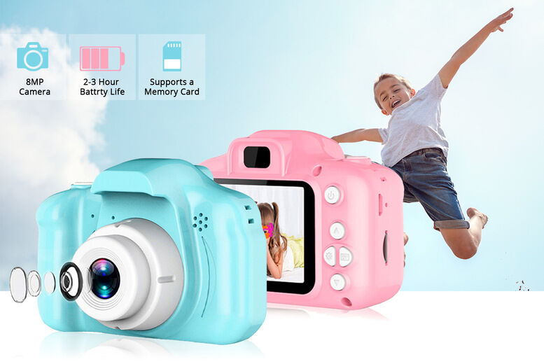 Direct Sourcing Kids’ Mini Digital Video & Photo Camera - Pink or Blue