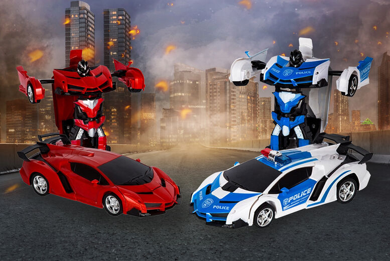 Benzbag 2-in-1 Remote-Controlled Car Robot - Red, Blue & More!
