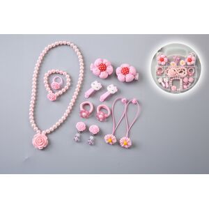 Benzbag Childrens Accessory Set For Hair And Jewellery In 4 Colours - Pink   Wowcher