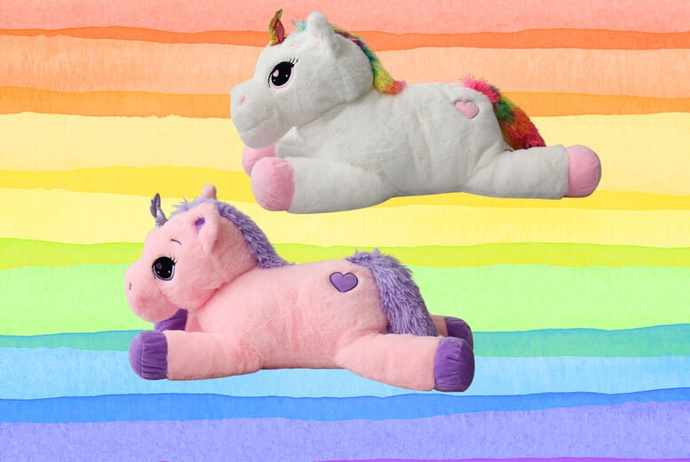 Hirix International LTD Plush 30Cm Unicorn Cuddly Toy - White Or Pink!   Wowcher