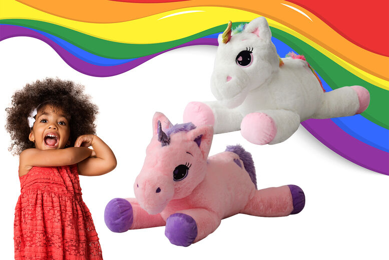 Hirix International LTD Plush 30cm Unicorn Cuddly Toy – White or Pink!