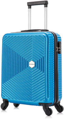 FLYMAX LUGGAGE LTD Lightweight Hard Shell Cabin Suitcase In 7 Colours - Navy   Wowcher