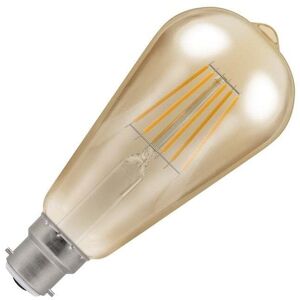 Crompton 7.5w Very Warm White Dimmable LED Bayonet Cap Decorative Filament Squirrel Cage Bulb - Crompton 7.5w Very Warm White Dimmable LED Bayonet Cap Decorative Filament Squirrel Cage Bulb -