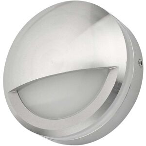 Dar Lighting Dar Akos Integrated LED Eyelid Outdoor Wall Fitting in Polished Aluminium Finish - Dar Lighting Dar Akos Integrated LED Eyelid Outdoor Wall Fitting in Polished Aluminium Finish -