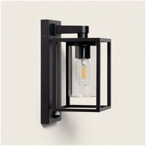 Edit Lighting Amelia Outdoor Lantern Wall Light with PIR Sensor In Black Finish - Edit Lighting Amelia Outdoor Lantern Wall Light with PIR Sensor In Black Finish -
