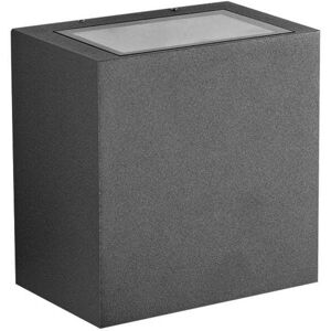 Edit Lighting Edit Afrodita Up and Down 37.8W Warm White LED Outdoor Flush Wall Light In Dark Grey Finish - Edit Lighting Edit Afrodita Up and Down 37.8W Warm White LED Outdoor Flush Wall Light In Dark Grey Finish -