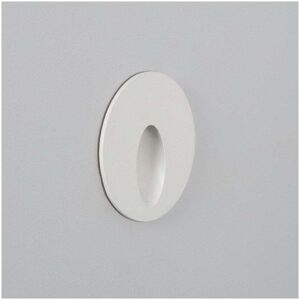 Edit Lighting Edit Boiler Round Recessed 3W Cool White LED Outdoor Wall Light In White Finish - Edit Lighting Edit Boiler Round Recessed 3W Cool White LED Outdoor Wall Light In White Finish -