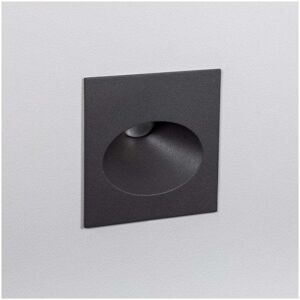 Edit Lighting Edit Coney Sqaure Recessed Cool White 3W LED Outdoor Wall Light In Grey Finish - Edit Lighting Edit Coney Sqaure Recessed Cool White 3W LED Outdoor Wall Light In Grey Finish -