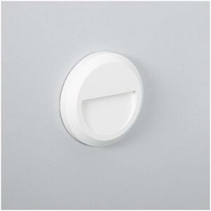 Edit Lighting Edit Edulis Round 1W Warm White LED Surface Outdoor Wall Light In White Finish - Edit Lighting Edit Edulis Round 1W Warm White LED Surface Outdoor Wall Light In White Finish -