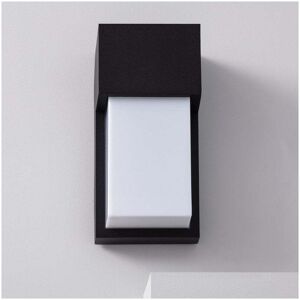 Edit Lighting Edit Etnea Single Light Outdoor Flush Wall Fitting in Black Finish With Opal Diffuser - Edit Lighting Edit Etnea Single Light Outdoor Flush Wall Fitting in Black Finish With Opal Diffuser -