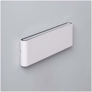 Edit Lighting Edit Longluming 20W Warm White Integrated LED Outdoor Up & Down Wall Light in White Finish - Edit Lighting Edit Longluming 20W Warm White Integrated LED Outdoor Up & Down Wall Light in White Finish -