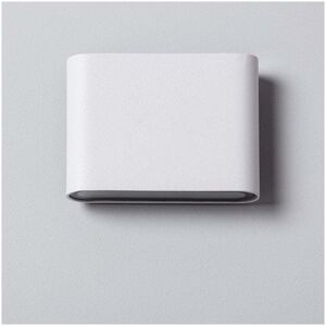 Edit Lighting Edit Luming 6W Square Warm White LED Outdoor Up & Down Wall Light in White Finish - Edit Lighting Edit Luming 6W Square Warm White LED Outdoor Up & Down Wall Light in White Finish -