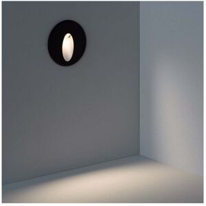 Edit Lighting Edit Wabi 3W Round Aluminium Warm White LED Recessed Outdoor Wall Light In Black Finish - Edit Lighting Edit Wabi 3W Round Aluminium Warm White LED Recessed Outdoor Wall Light In Black Finish -