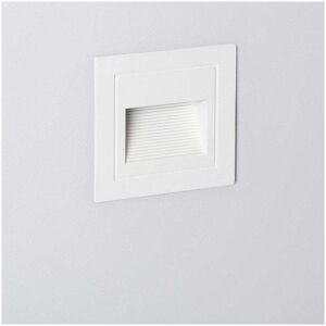 Edit Lighting Edit Wabi 3W Square Cool White LED Recessed Outdoor Wall Light In White Finish - Edit Lighting Edit Wabi 3W Square Cool White LED Recessed Outdoor Wall Light In White Finish -