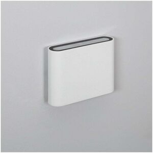 Edit Lighting Edit Zeus Outdoor Up and Down Square 6W Cool White LED Wall Light In White Finish - Edit Lighting Edit Zeus Outdoor Up and Down Square 6W Cool White LED Wall Light In White Finish -