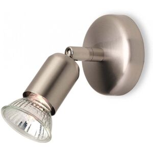 Firstlight 7001BS Runner Single Spotlight Fitting in Brushed Steel Finish - Silver Firstlight 7001BS Runner Single Spotlight Fitting in Brushed Steel Finish - Silver