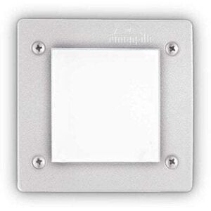 Fumagalli Leti Outdoor Wall Light - Square White, IP66, 1 LED Fumagalli Leti Outdoor Wall Light - Square White, IP66, 1 LED