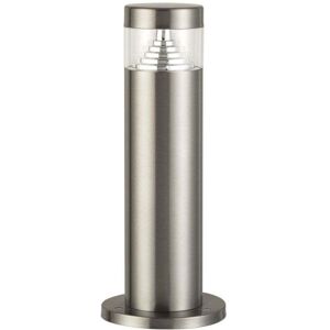 Iluzzia Inti Outdoor 6W Warm White LED Post Light In Stainless Steel Finish - Iluzzia Inti Outdoor 6W Warm White LED Post Light In Stainless Steel Finish -