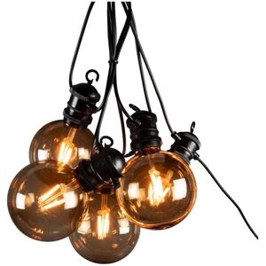 Konstsmide 4.5M Amber LED Amber Glass Festoon Lights - 10 Lights - Konstsmide 4.5M Amber LED Amber Glass Festoon Lights - 10 Lights -