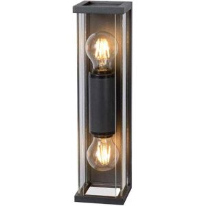 Lucide Claire 2 Light Mini Half Lantern Outdoor Wall Fitting - Lucide Claire 2 Light Mini Half Lantern Outdoor Wall Fitting -