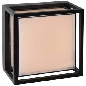 Lucide Singa LED Outdoor Flush Wall Fitting In Black Finish - Lucide Singa LED Outdoor Flush Wall Fitting In Black Finish -