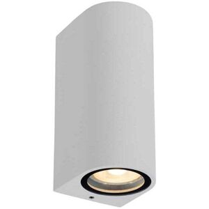 Lucide Zaro Curved Outdoor Up & Down Wall Light - White - Lucide Zaro Curved Outdoor Up & Down Wall Light - White -