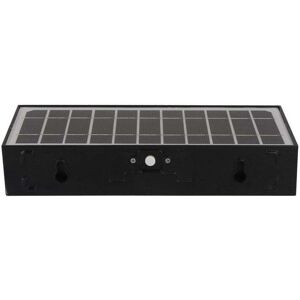 Suri Karl Cool White Solar LED Outdoor Flush Wall Light with PIR Sensor In Black Finish - Black Suri Karl Cool White Solar LED Outdoor Flush Wall Light with PIR Sensor In Black Finish - Black