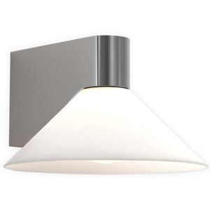 Astro Conic Single Light Bathroom Wall Fitting in Polished Chrome Finish with Opal Glass Shade - Astro Conic Single Light Bathroom Wall Fitting in Polished Chrome Finish with Opal Glass Shade -