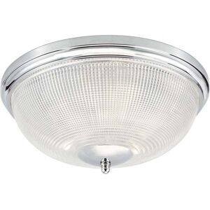 Dar Lighting Dar Arbor 3 Light Flush Bathroom Ceiling Fitting in Polished Chrome Finish with Glass - Dar Lighting Dar Arbor 3 Light Flush Bathroom Ceiling Fitting in Polished Chrome Finish with Glass -