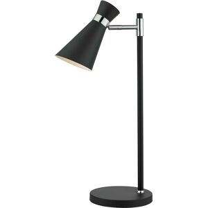Dar Lighting Dar Ashworth Single Light Table Lamp In Black And Polished Chrome Finish - Dar Lighting Dar Ashworth Single Light Table Lamp In Black And Polished Chrome Finish -