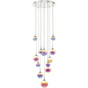 Dar Lighting Dar Cesario 12 Light LED Cluster Ceiling Pendant In Polished Chrome Finish - Dar Lighting Dar Cesario 12 Light LED Cluster Ceiling Pendant In Polished Chrome Finish -
