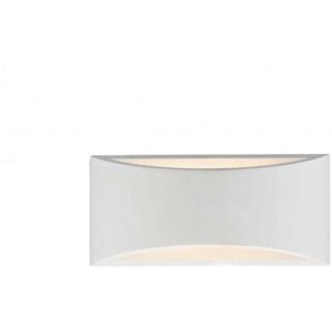 Dar Lighting Dar Hove Large 2 Light Ceramic Wall Washer with White Plaster Finish - White Dar Lighting Dar Hove Large 2 Light Ceramic Wall Washer with White Plaster Finish - White