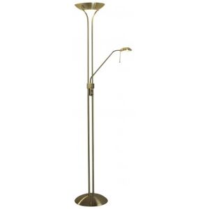 Dar Lighting Dar Montana 2 Light Floor Lamp In Antique Brass Finish - Brass Dar Lighting Dar Montana 2 Light Floor Lamp In Antique Brass Finish - Brass