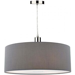 Dar Lighting Dar Ronda Easy Fit 60cm Pendant Shade In Slate Grey Finish - Dar Lighting Dar Ronda Easy Fit 60cm Pendant Shade In Slate Grey Finish -