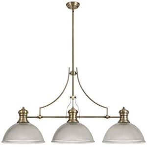 Discovery Lighting Fawn 380 3 Light Glass Bar Ceiling Pendant - Antique Brass - Discovery Lighting Fawn 380 3 Light Glass Bar Ceiling Pendant - Antique Brass -