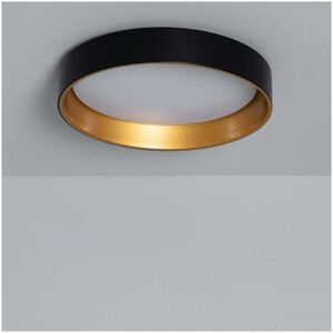 Edit Lighting Edit Broadway Round 20W LED Colour Selectable Flush Ceiling Light In Black and Gold Finish - Edit Lighting Edit Broadway Round 20W LED Colour Selectable Flush Ceiling Light In Black and Gold Finish -