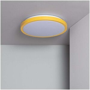 Edit Lighting Edit Faina Metal Round 19W Colour Selectable LED Flush Ceiling Light In Yellow Finish - Edit Lighting Edit Faina Metal Round 19W Colour Selectable LED Flush Ceiling Light In Yellow Finish -