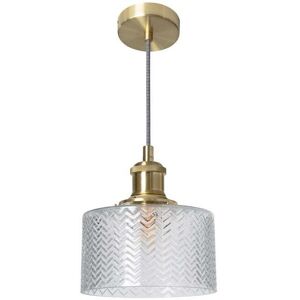 Edit Lighting Edit Matisse Single Light Glass Ceiling Pendant In Gold Finish With Clear Glass - Edit Lighting Edit Matisse Single Light Glass Ceiling Pendant In Gold Finish With Clear Glass -