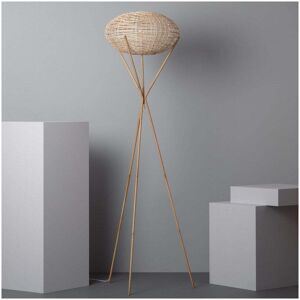 Edit Lighting Edit Ronax Single Light Rattan Floor Lamp In Natural Finish - Edit Lighting Edit Ronax Single Light Rattan Floor Lamp In Natural Finish -