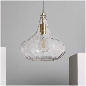 Edit Lighting Edit Tassel Single Light Clear Glass Ceiling Pendant In Gold Finish - Edit Lighting Edit Tassel Single Light Clear Glass Ceiling Pendant In Gold Finish -