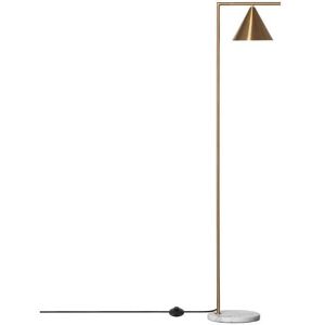 Edit Lighting Edit Tinos Single Light Floor Lamp In Gold Finish With Marble Base - Edit Lighting Edit Tinos Single Light Floor Lamp In Gold Finish With Marble Base -