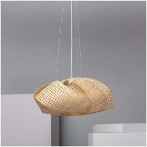 Edit Lighting Haikou Single Light Ceiling Pendant in Bamboo Finish - Edit Lighting Haikou Single Light Ceiling Pendant in Bamboo Finish -