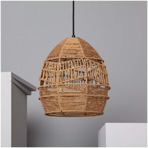 Edit Lighting Iluzzia Beyawo Single Light Ceiling Pendant Fitting in Natural Finish - Edit Lighting Iluzzia Beyawo Single Light Ceiling Pendant Fitting in Natural Finish -