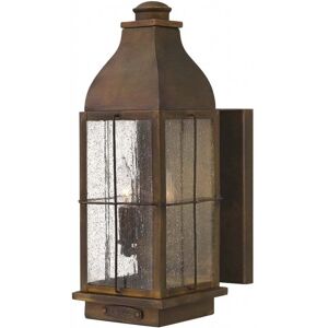 Hinkley Bingham Medium Cast Brass Wall Lantern - Outdoor Sienna Light Hinkley Bingham Medium Cast Brass Wall Lantern - Outdoor Sienna Light
