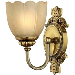 Elstead Lighting Isabella Single Light Bathroom Wall Fitting Made of Solid Brass in Burnished Brass Finish - Brass/Amber Elstead Lighting Isabella Single Light Bathroom Wall Fitting Made of Solid Brass in Burnished Brass Finish - Brass/Amber