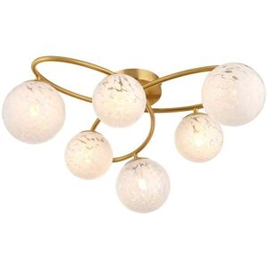 Endon Maye 6 Light Satin Brass Ceiling Lamp Endon Maye 6 Light Satin Brass Ceiling Lamp